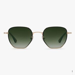 KREWE Troy | 18k + Matte Black Fade Mirrored Sunglasses